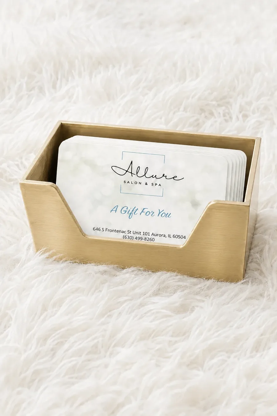 Allure Salon & Spa gift cards, ready to give